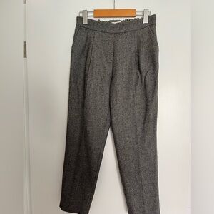 Aritzia Babaton Charcoal Wool Blend Pants